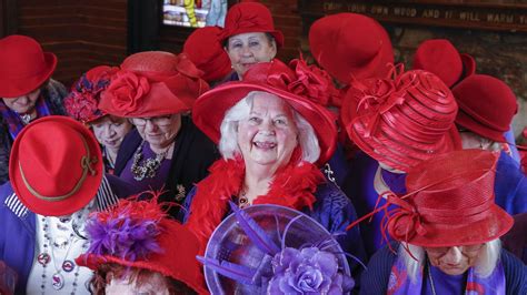 Red hat ladies - The Red Hat Society is a fun and friendly community for women over 50 who wear red hats and purple clothing. Join online or in person to connect with other members, enjoy activities, travel, and support the cause.